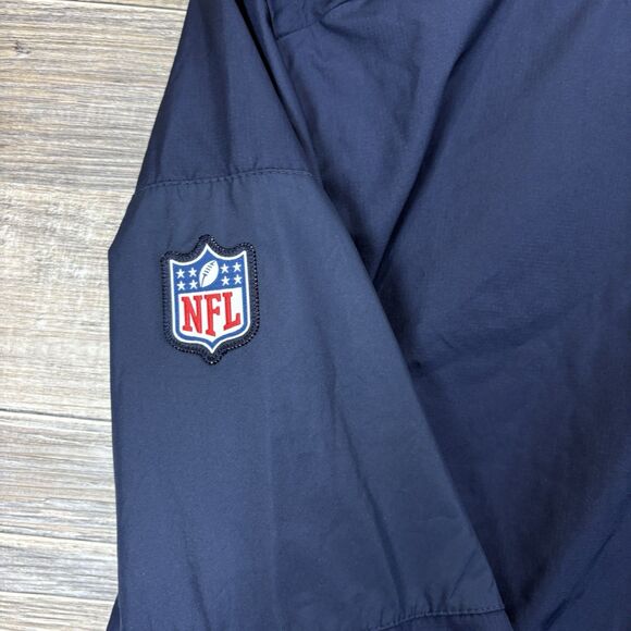 Nike Denver Broncos Pullover Mens M Blue Storm-fit On-field Lightweight 1/4 Zip - Picture 5 of 11
